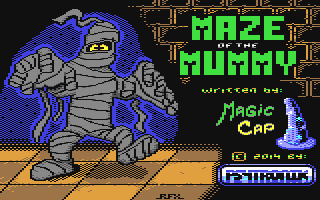 Maze of the Mummy (Homebrew) — Title screen